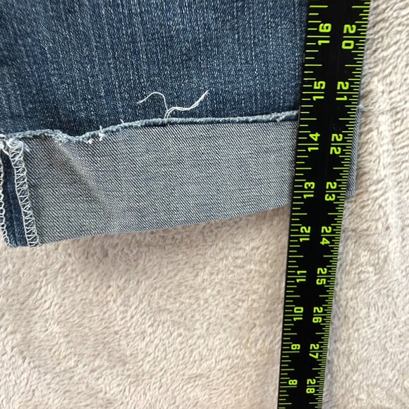 Ariya Jeans Womens Capri Jeans Size 13/14 Blue Denim Casual Cuffed Classic Y2K - Picture 6 of 13